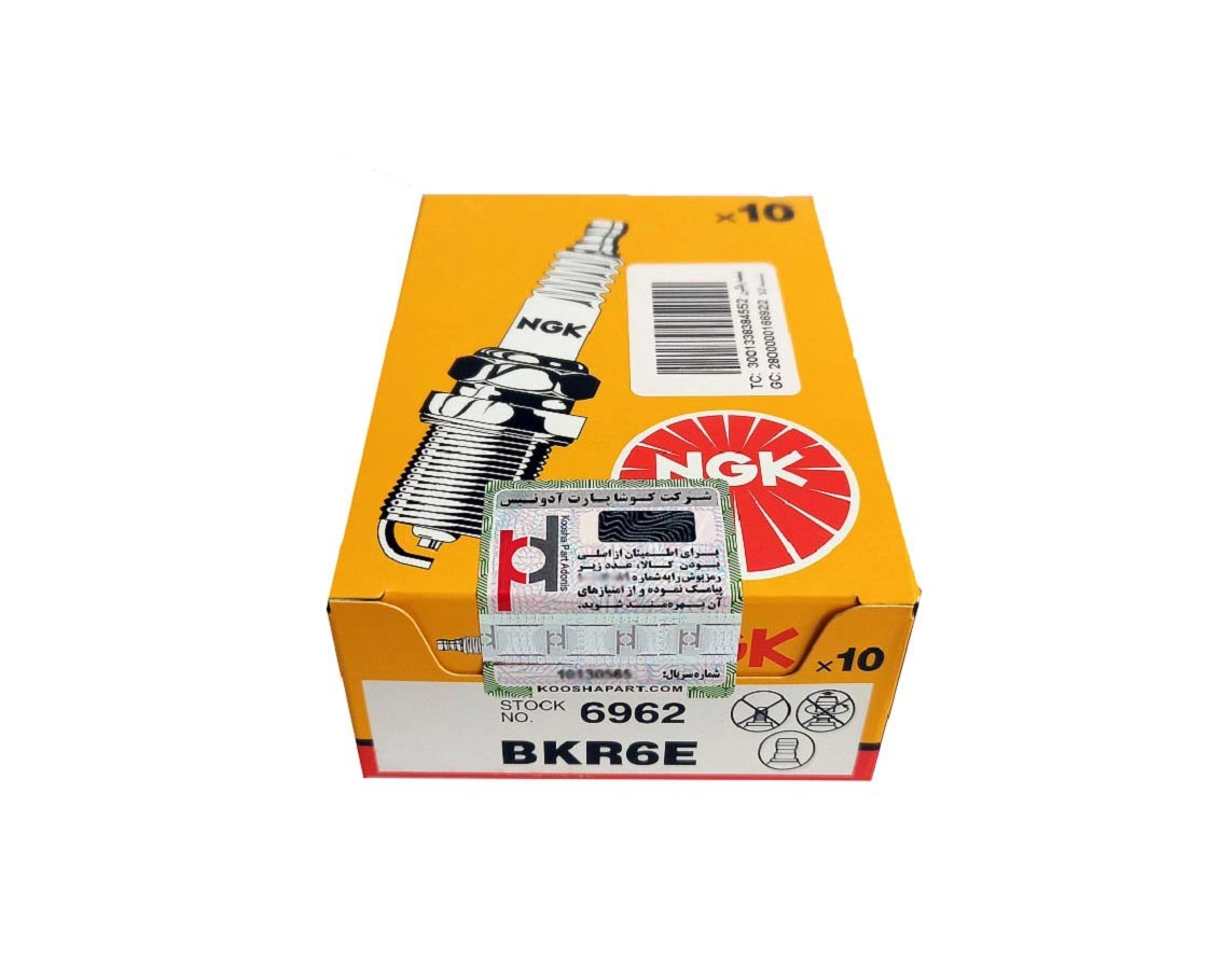شمع NGK پایه کوتاه اصلی انژکتور کد 6962 اورجینال
